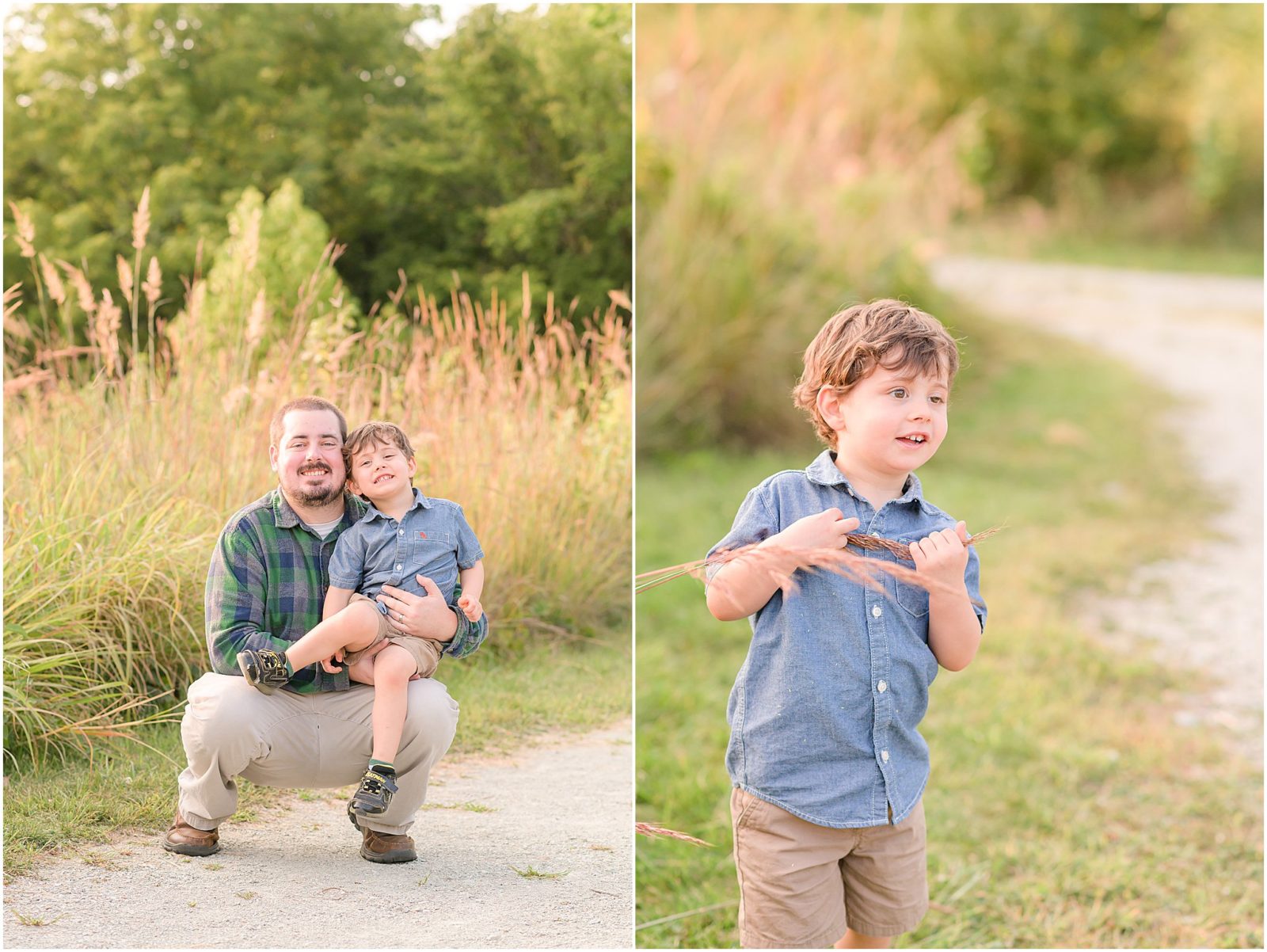 Father and son photo Cool Creek Park family session