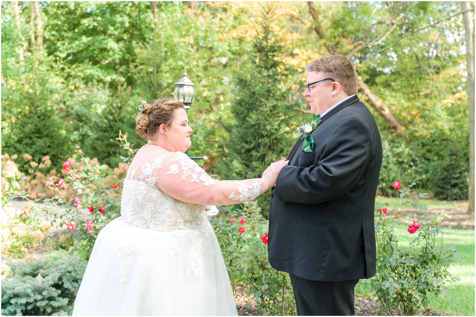 First look Balmoral House wedding