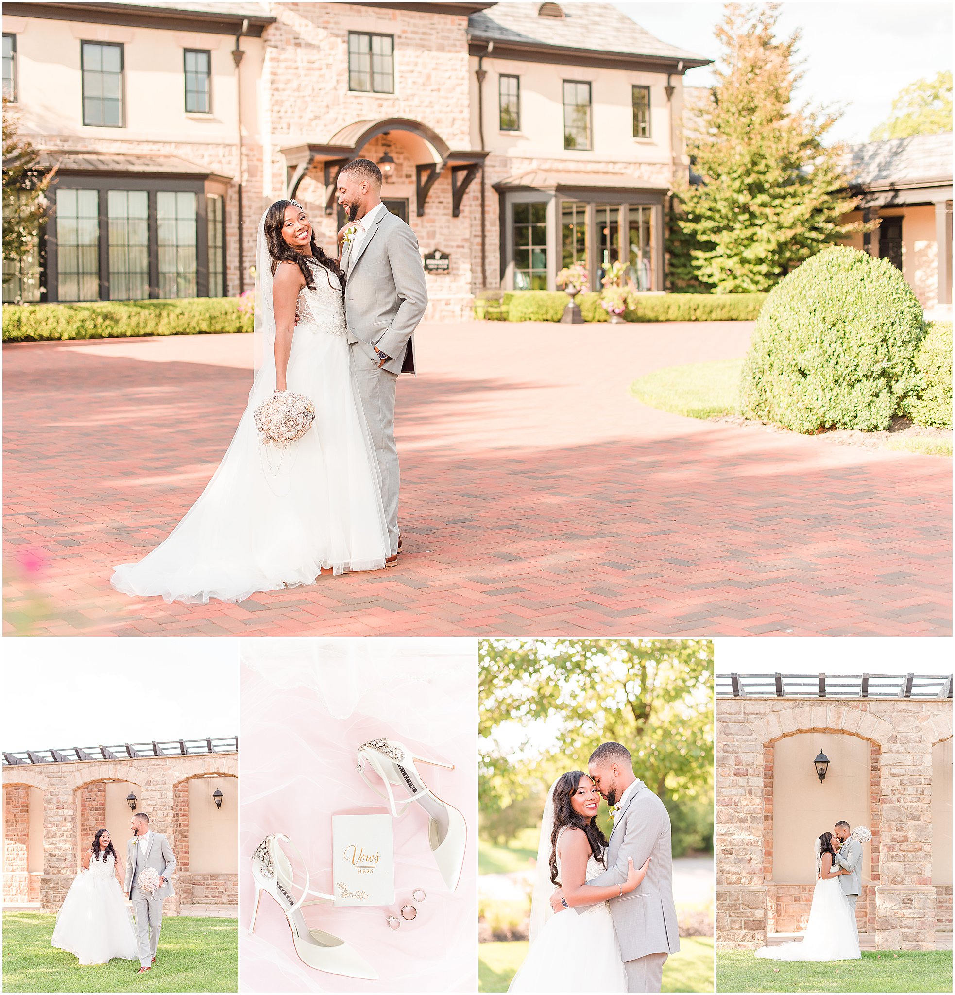 Bride and groom portraits at the Pinnacle Golf Club in Grove City, OH | Courtney Carney Photography