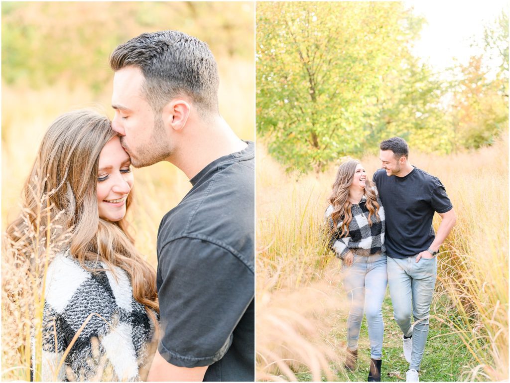 Newfields & 100 Acre Woods engagement photos