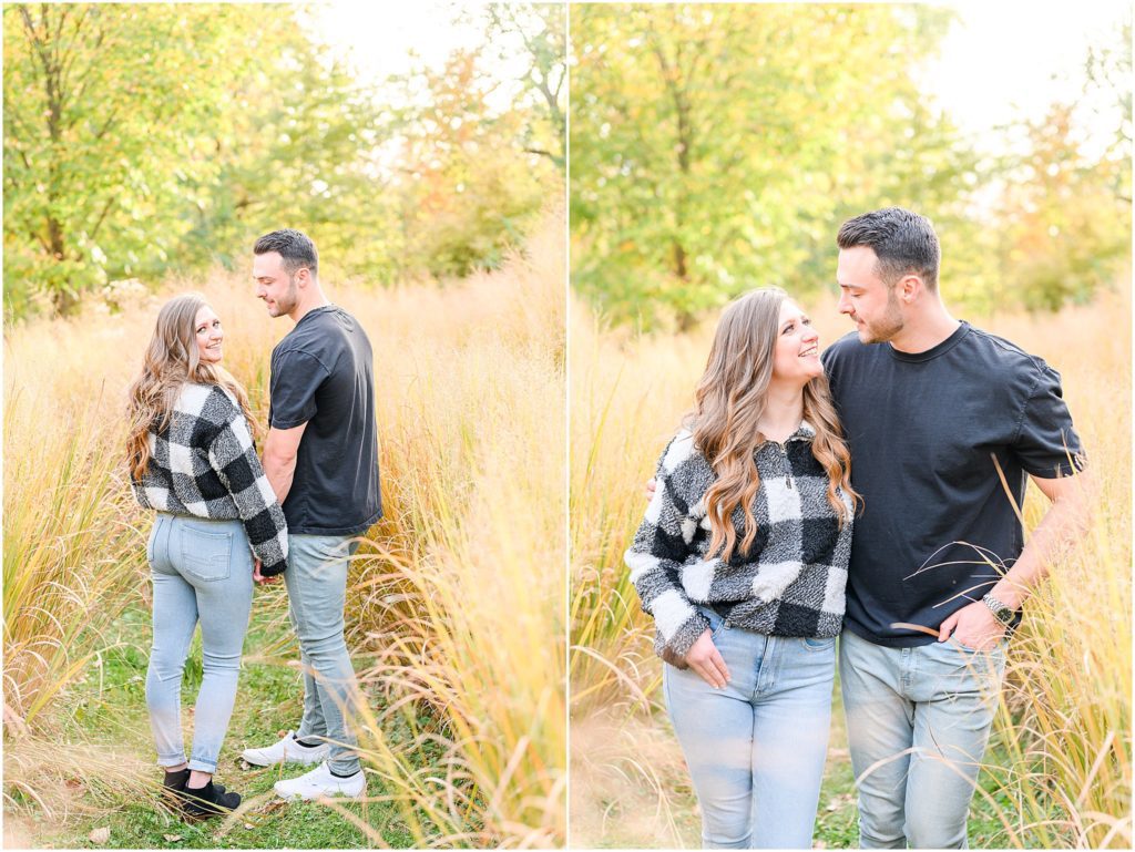 Newfields & 100 Acre Woods engagement photos