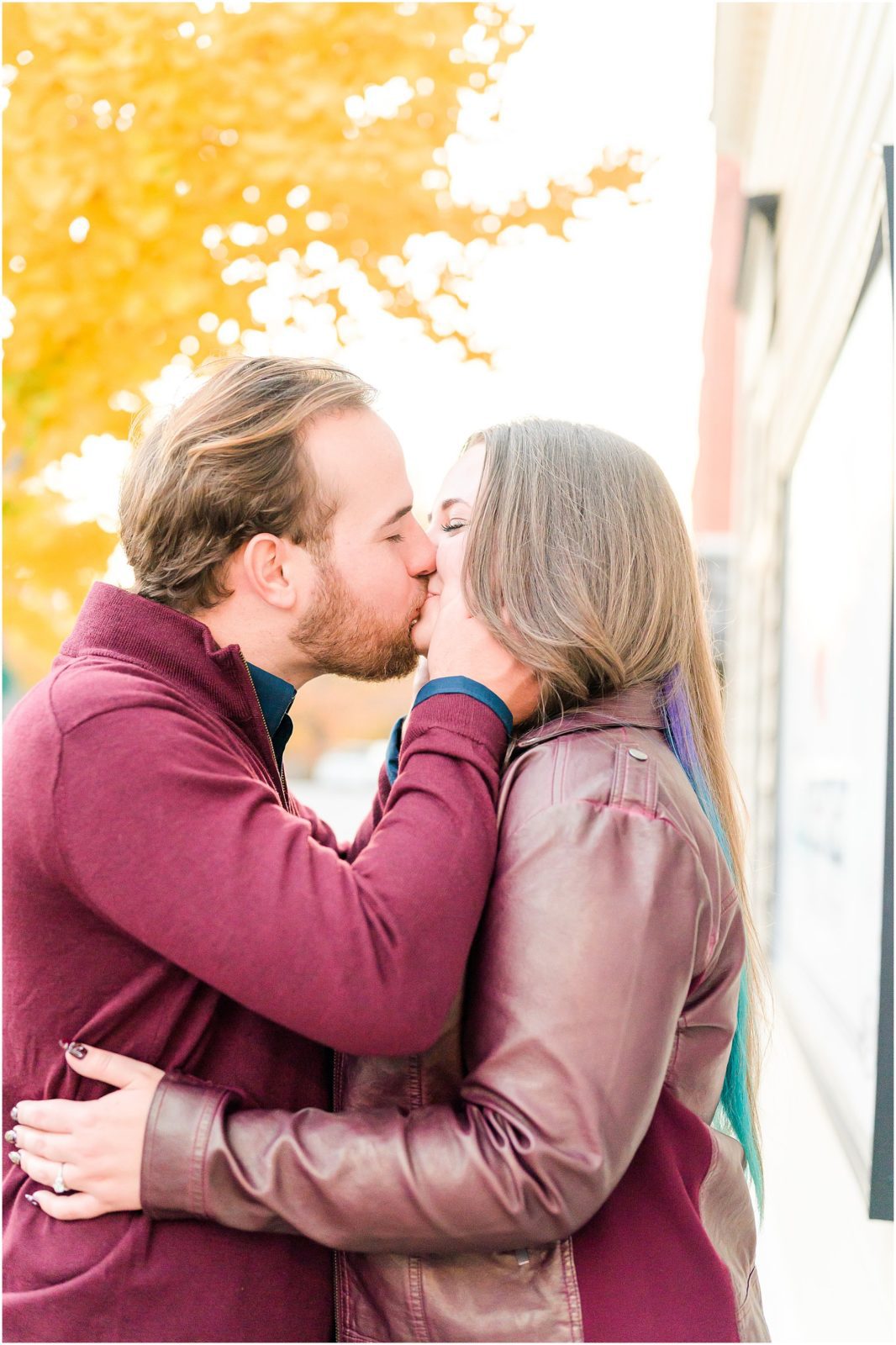 Downtown Zionsville engagement session