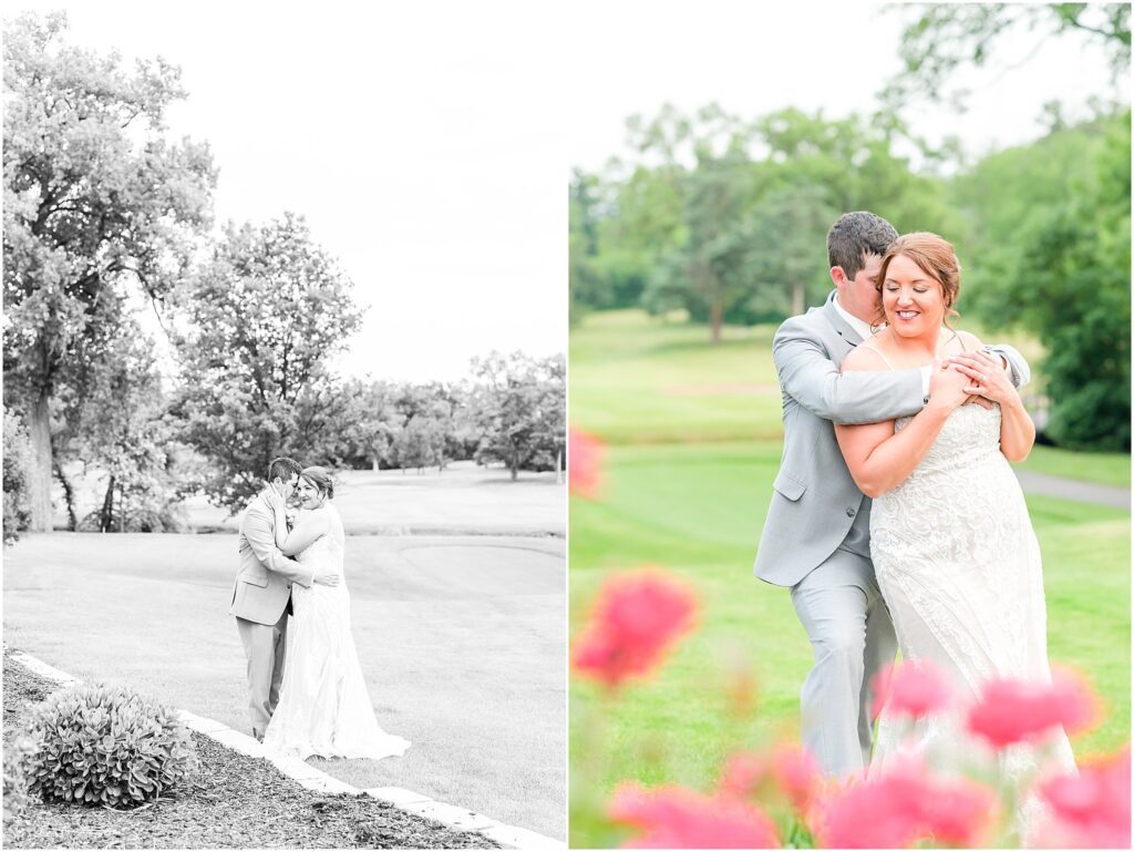 Sunset pictures Idlewild Country Club wedding