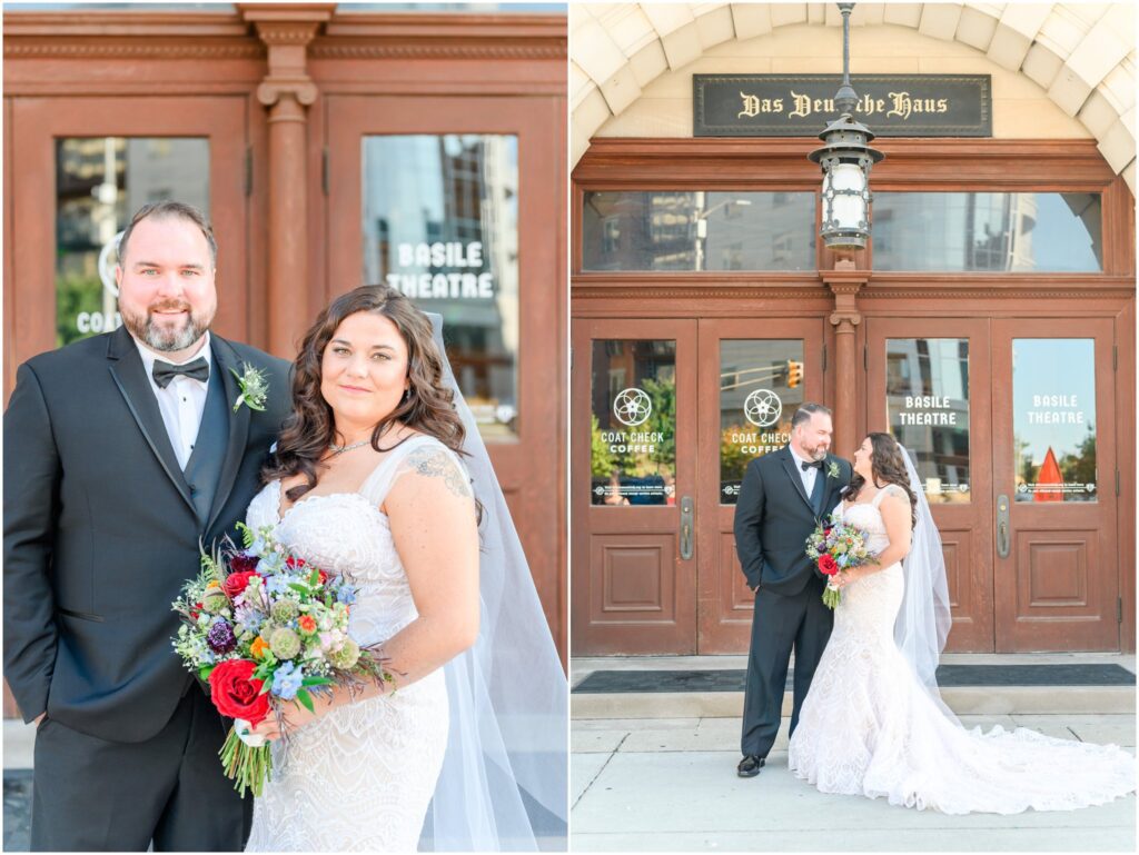 Bride and groom pictures The Rathskeller wedding
