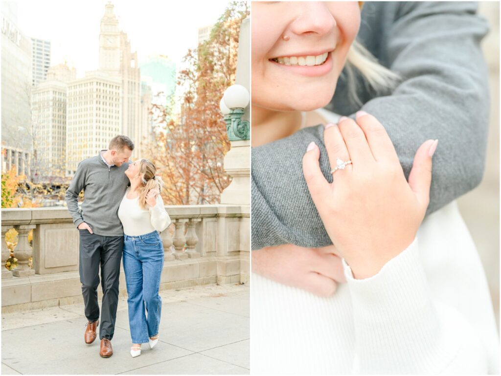 Wrigley Building engagement session