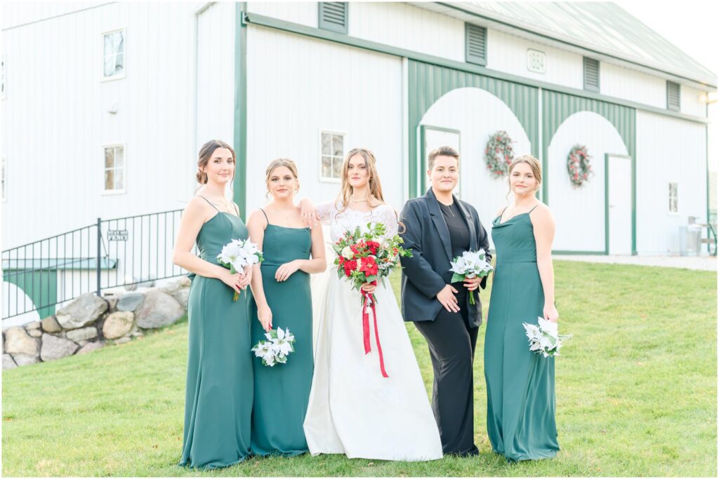 Bridesmaid pictures The Legacy Barn wedding