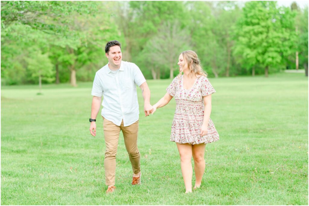 Coxhall Gardens spring engagement session