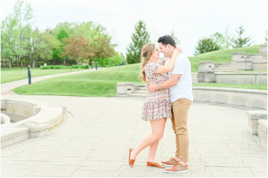 Coxhall Gardens spring engagement session