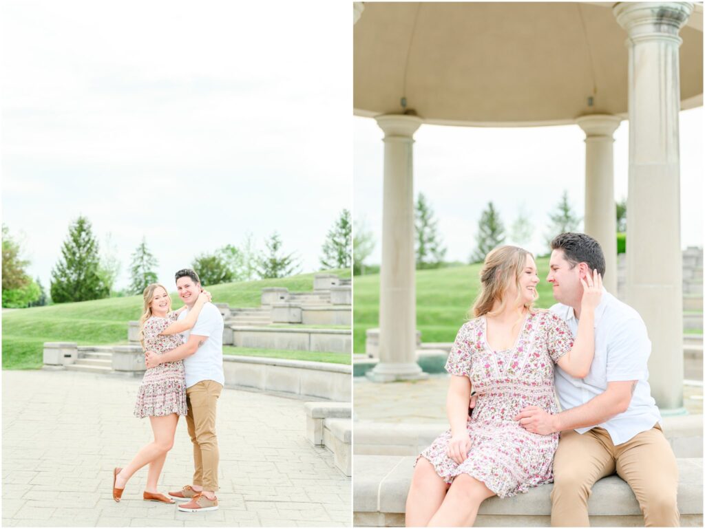 Coxhall Gardens spring engagement session
