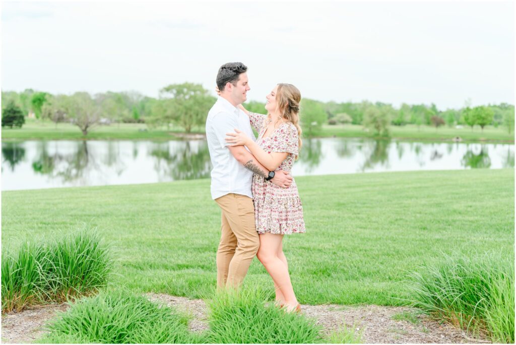 Coxhall Gardens spring engagement session