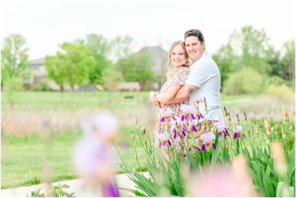 Coxhall Gardens spring engagement session