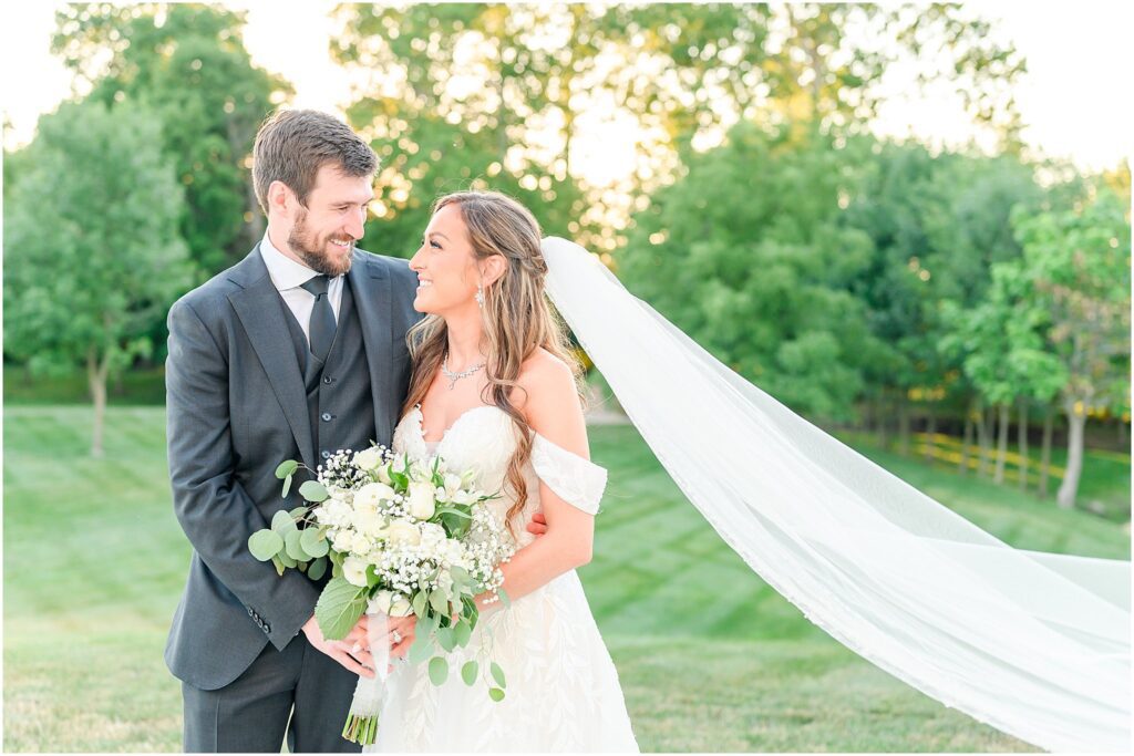 The Sixpence wedding sunset photos