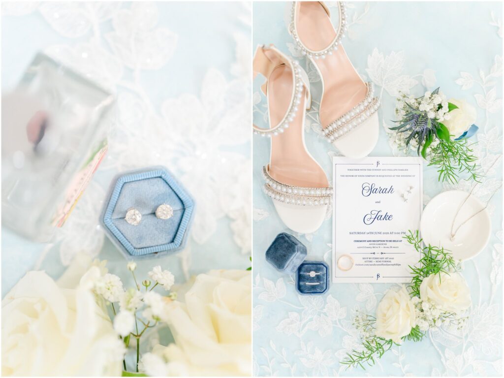 Wedding details Avon Gardens wedding