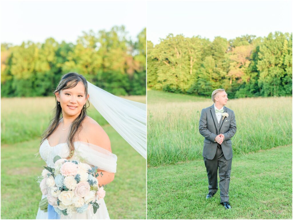 Bride and groom photos The Barn on Jericho wedding