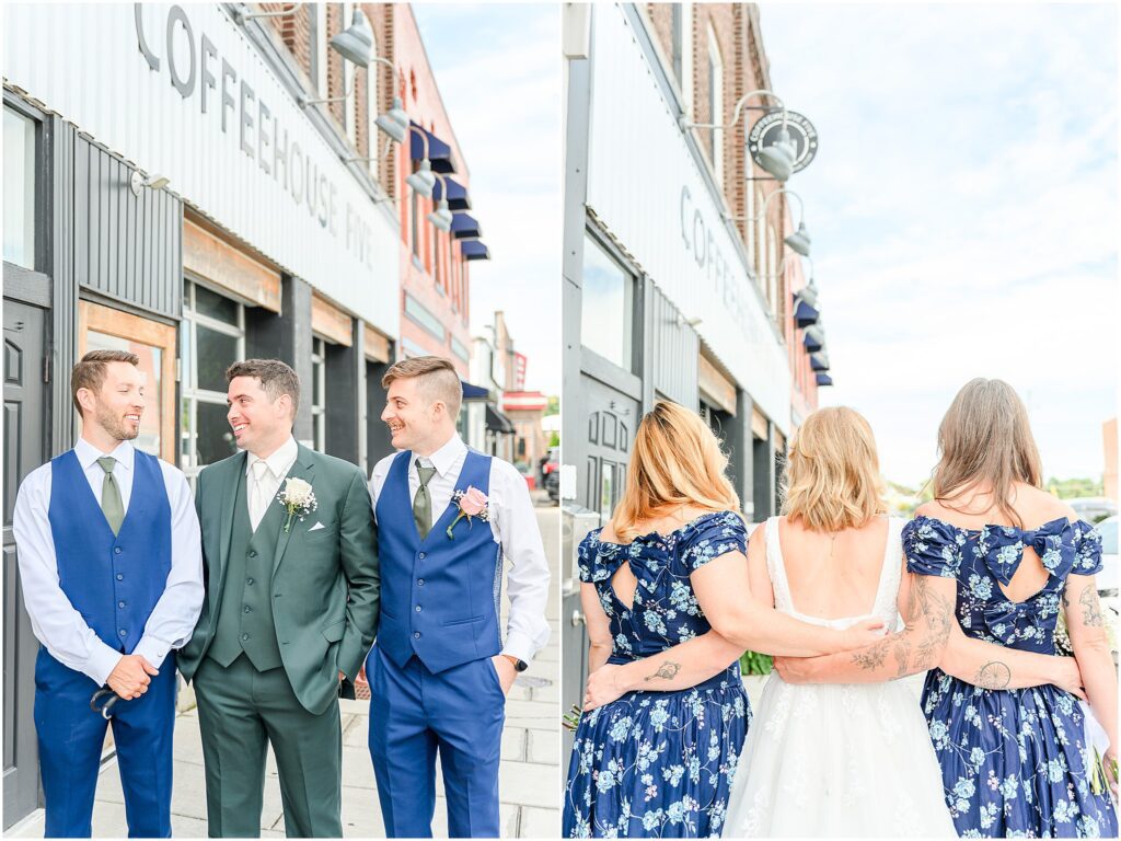 Wedding party photos Coffeehouse 5 wedding