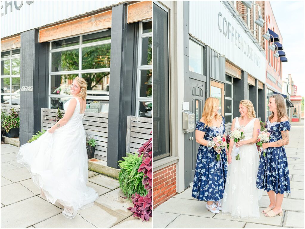 Wedding party photos Coffeehouse 5 wedding