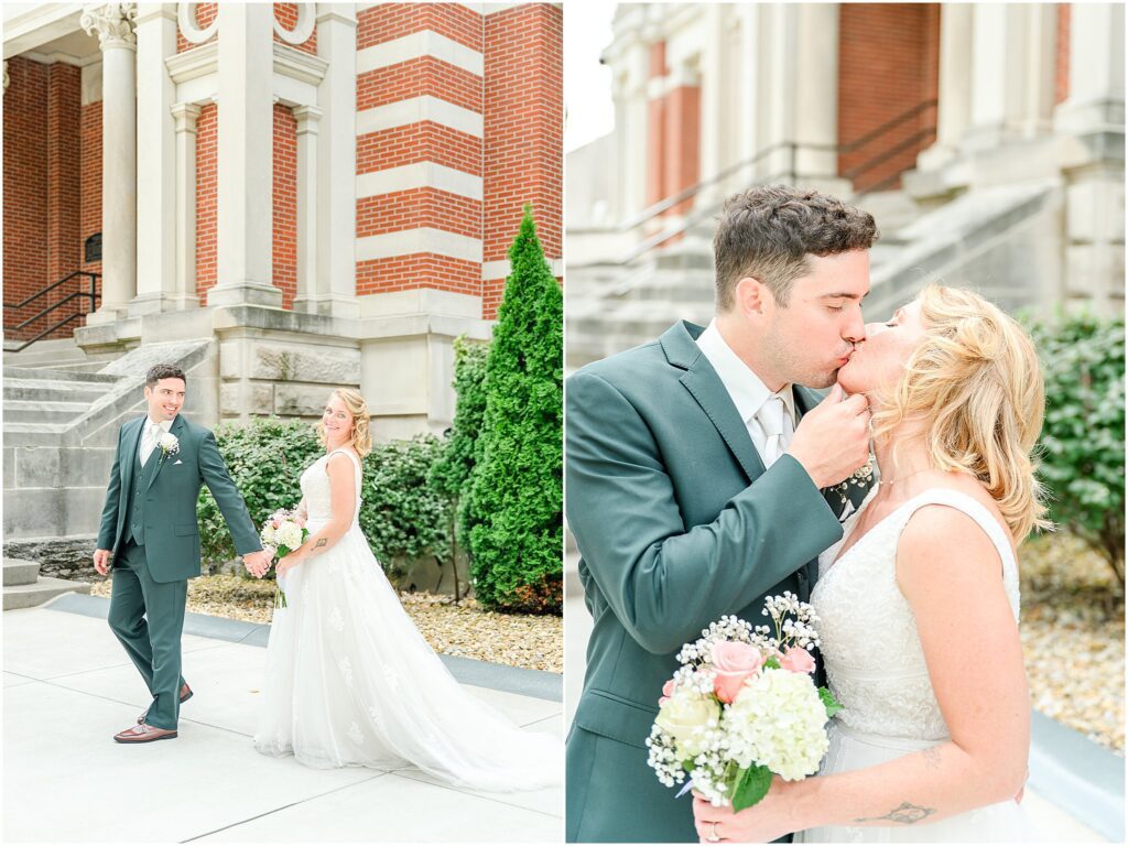 Bride and groom photos Coffeehouse 5 wedding