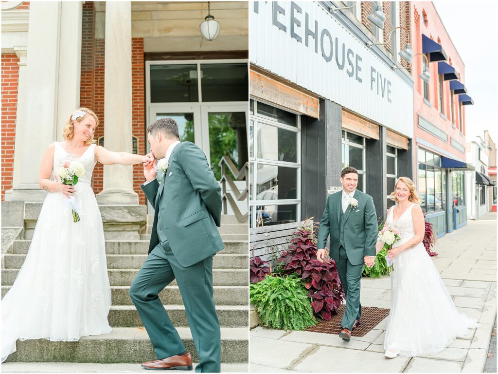 Bride and groom photos Coffeehouse 5 wedding