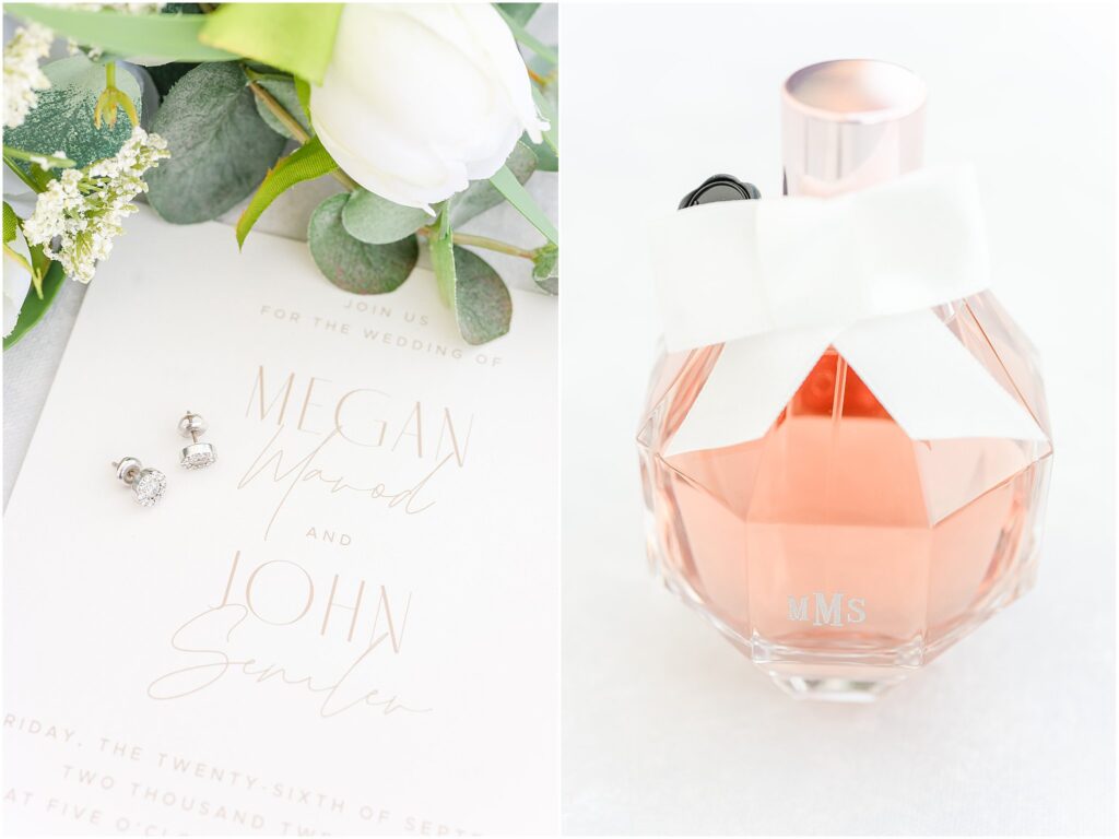 Wedding details White Willow Farms wedding