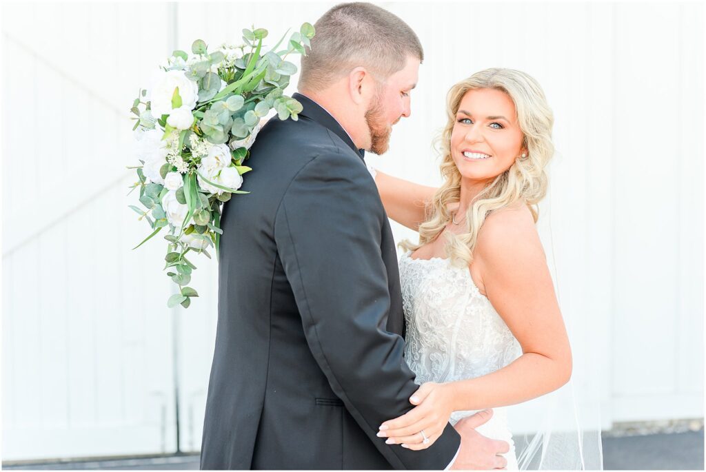 Bride and groom photos White Willow Farms wedding