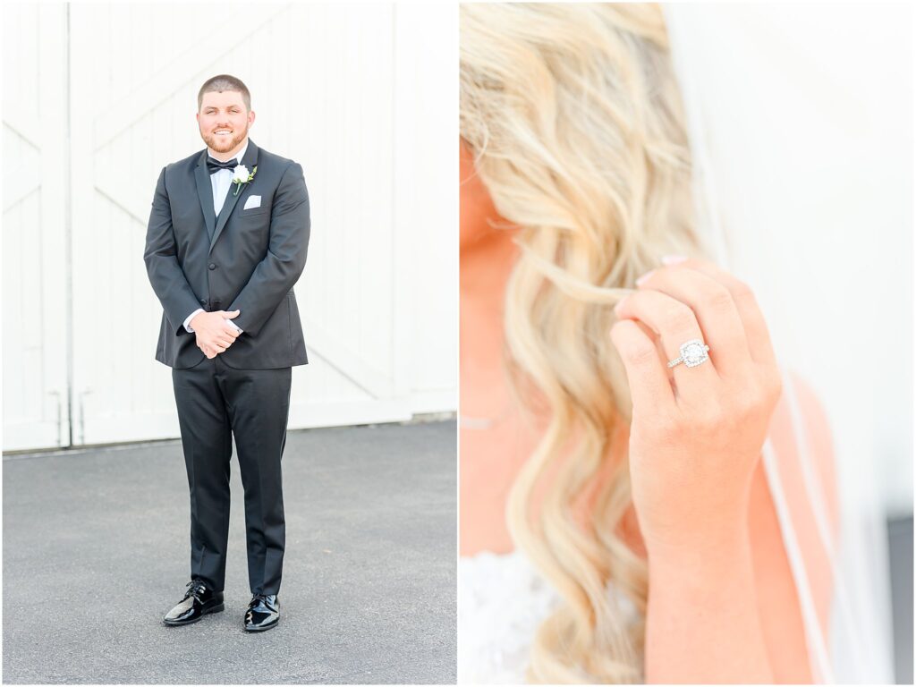 Bride and groom photos White Willow Farms wedding