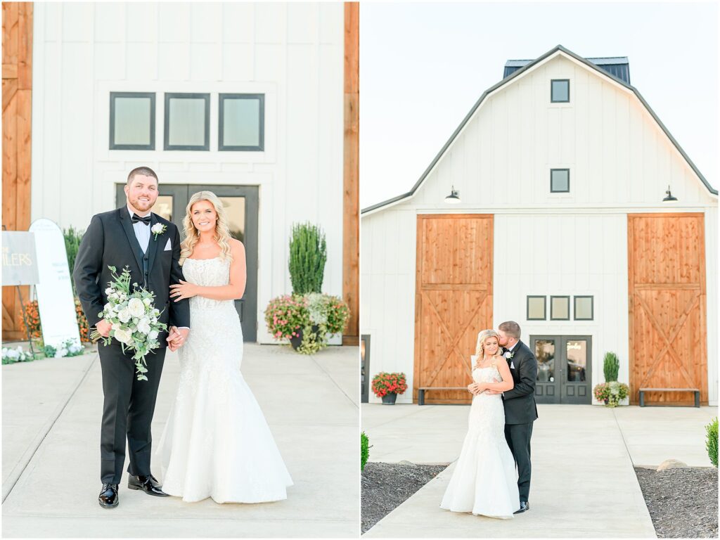 Bride and groom photos White Willow Farms wedding
