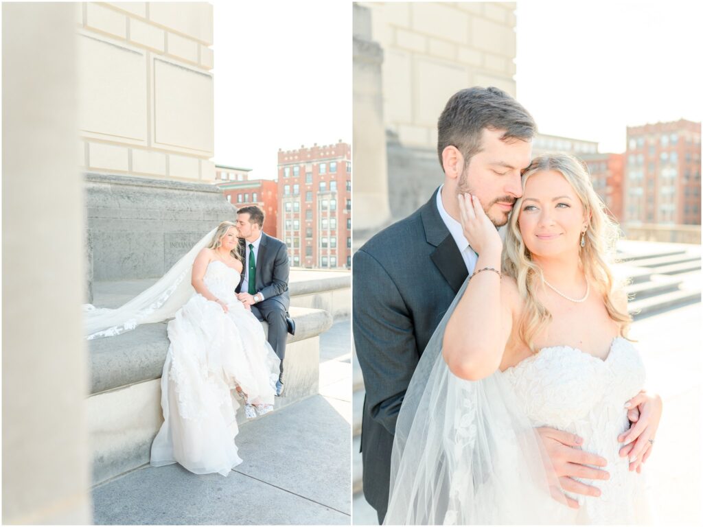 Bride and groom wedding photos