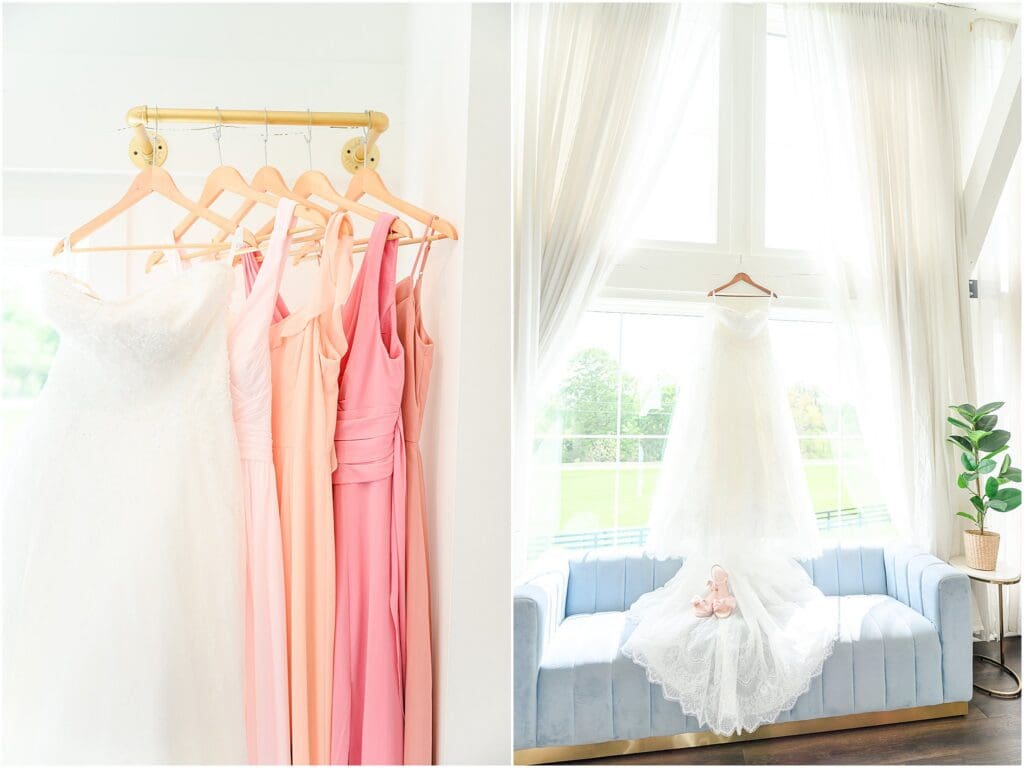 Colorful wedding details at The Sixpence