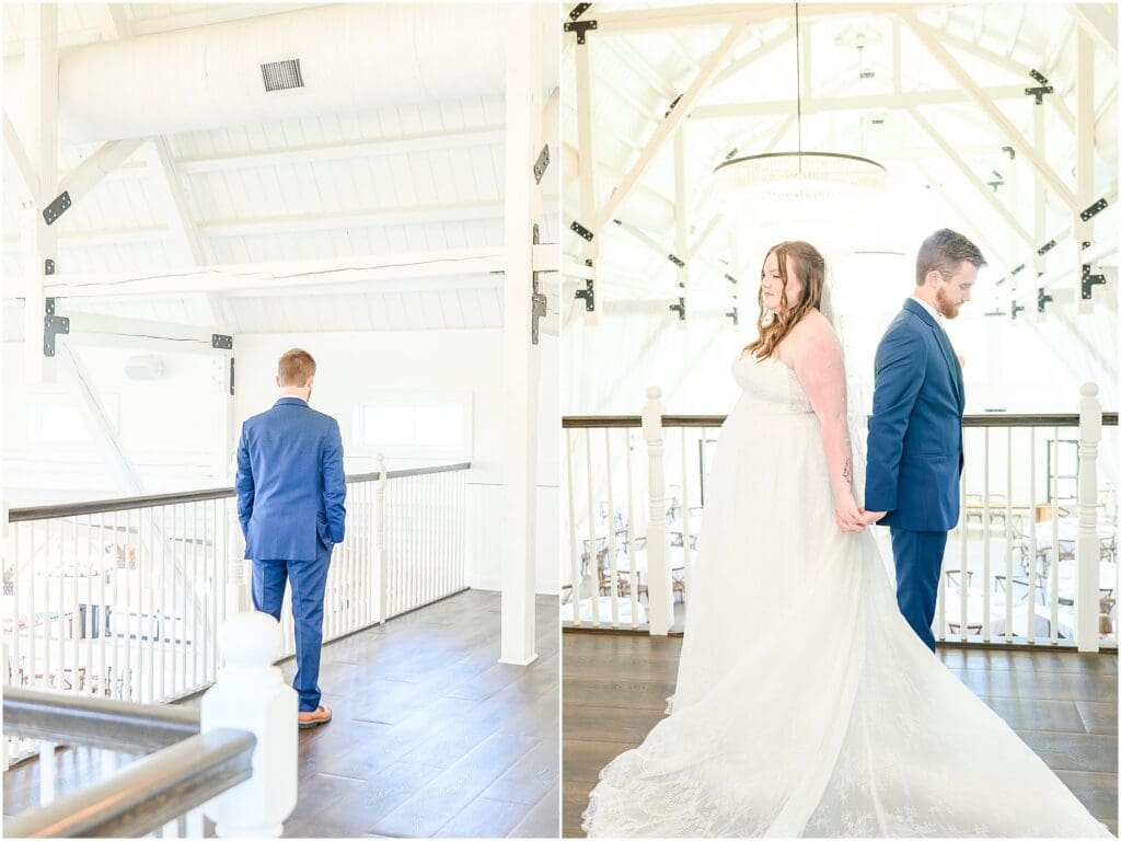 Sweet First Touch before ceremony at The Sixpence wedding