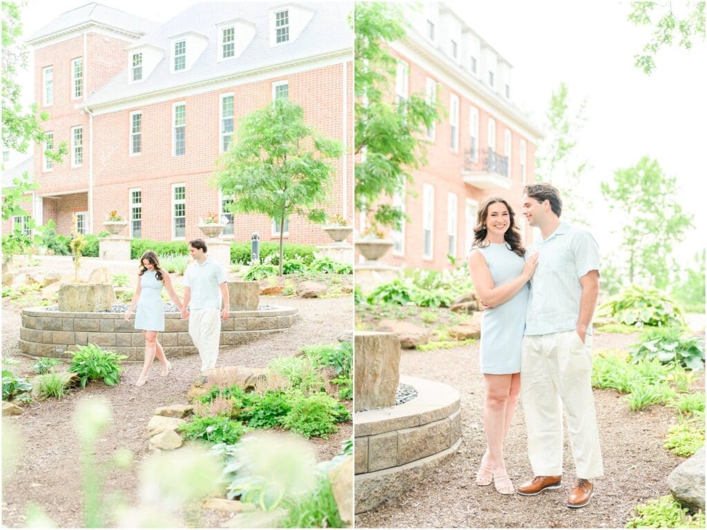 Coxhall Gardens engagement photos in Carmel Indiana