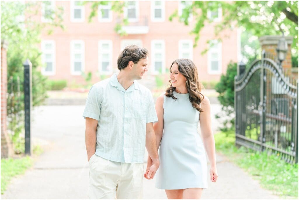 Coxhall Gardens engagement photos in Carmel Indiana