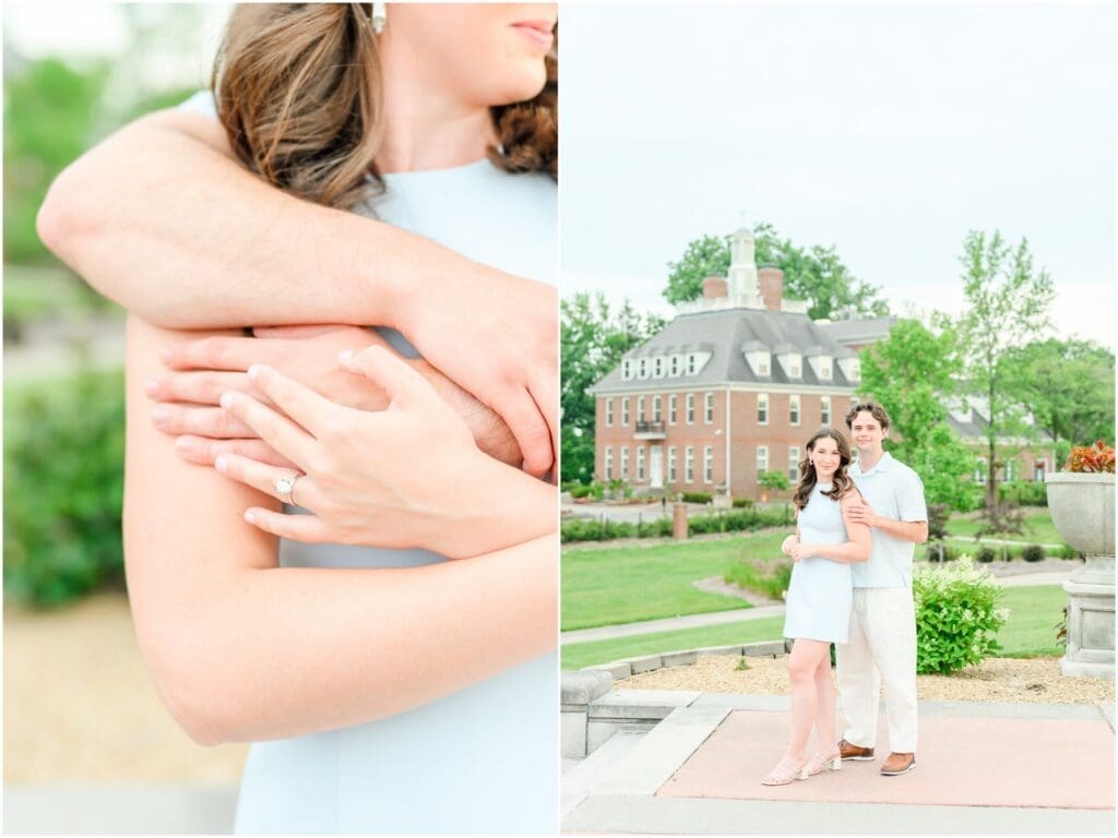 Coxhall Gardens engagement photos in Carmel Indiana