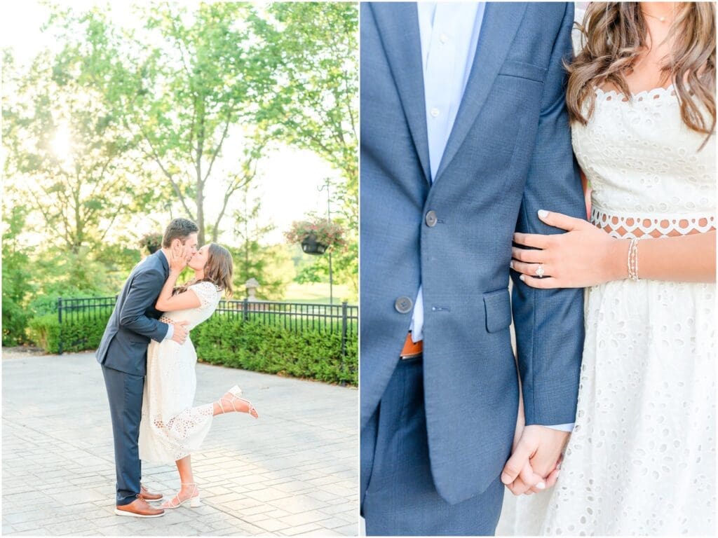 Coxhall Gardens engagement session in Carmel Indiana