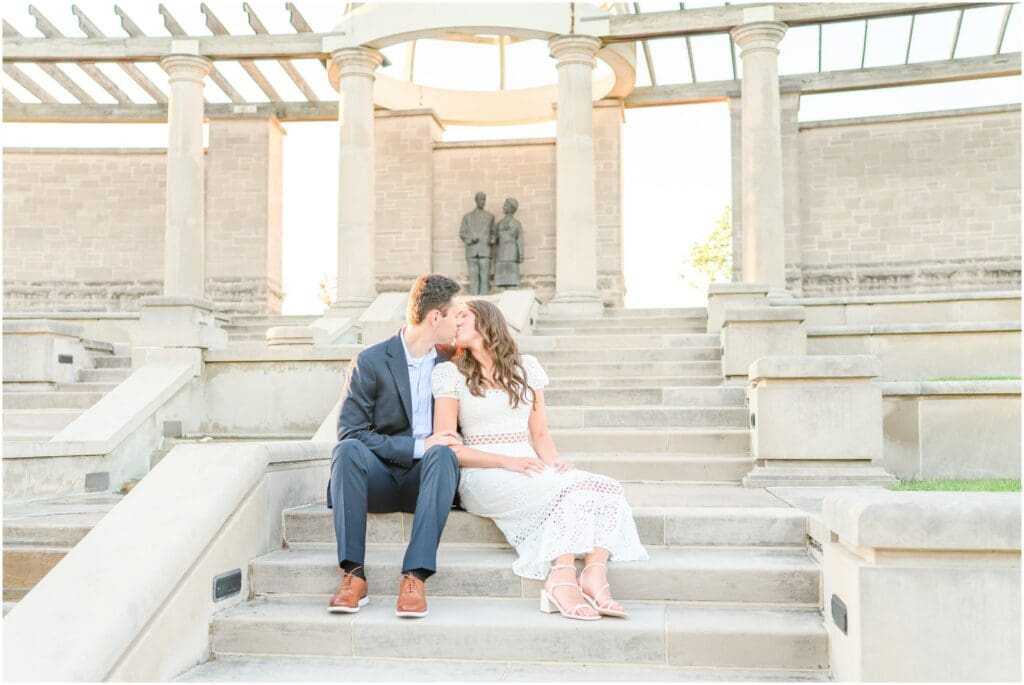 Coxhall Gardens engagement session in Carmel Indiana