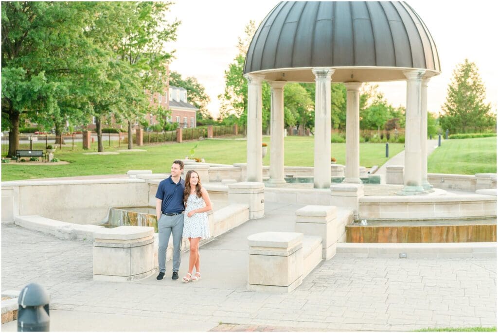 Coxhall Gardens engagement session in Carmel Indiana