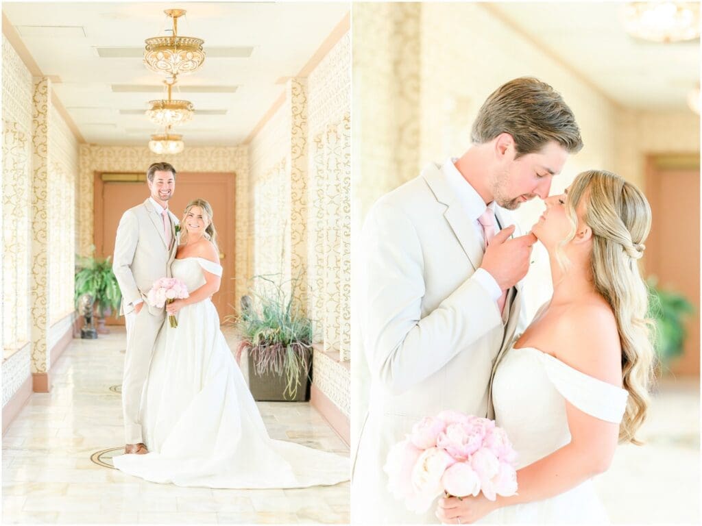 Bride and groom photos French Lick Resort elopement