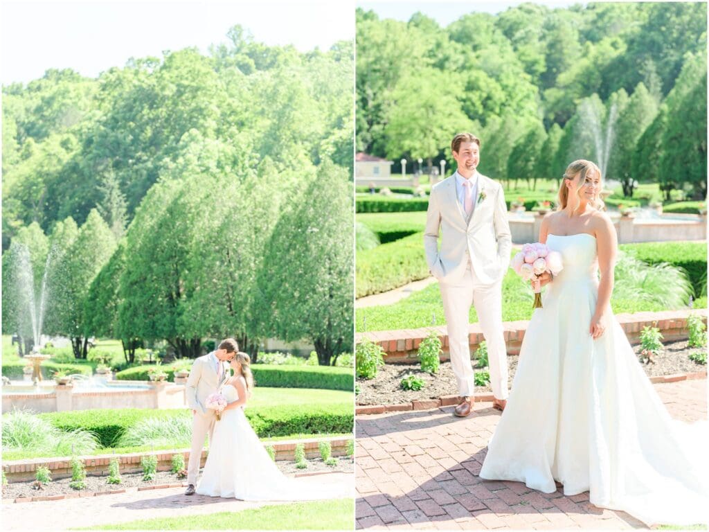 Bride and groom photos French Lick Resort elopement