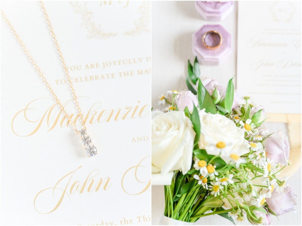 Wedding details Garment Factory wedding in Franklin Indiana