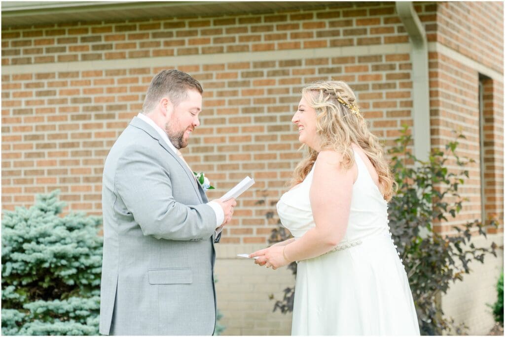 First Look Garment Factory wedding in Franklin Indiana