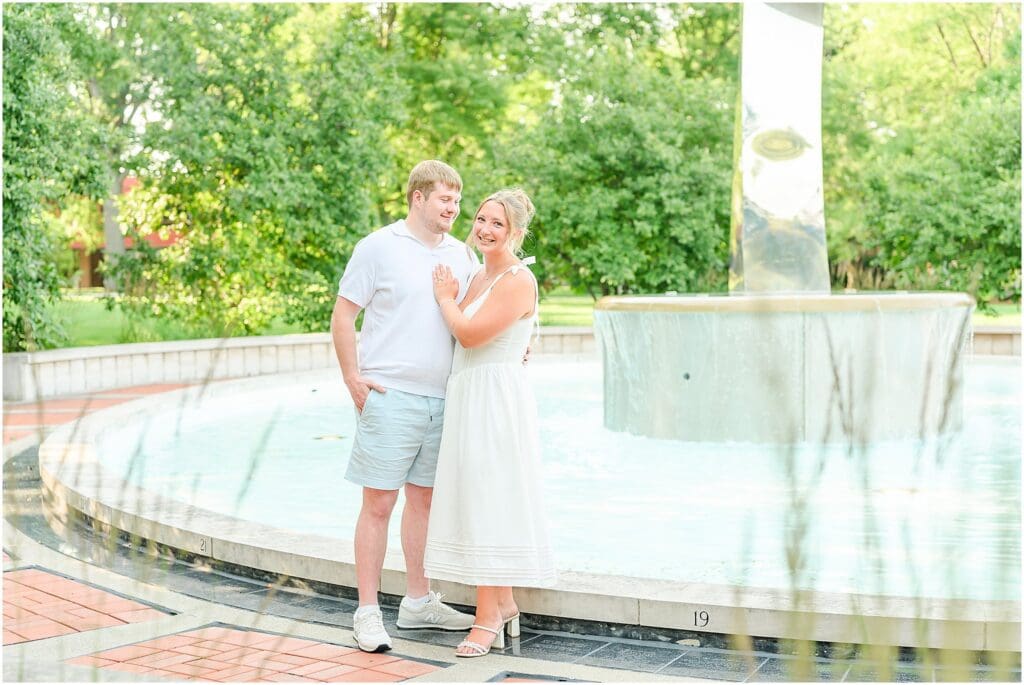 Rose-Hulman engagement photos in Terre Haute Indiana