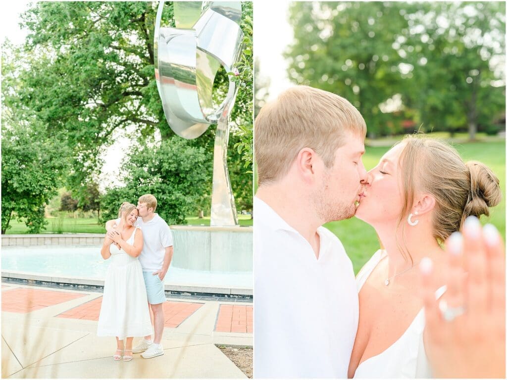 Rose-Hulman engagement photos in Terre Haute Indiana