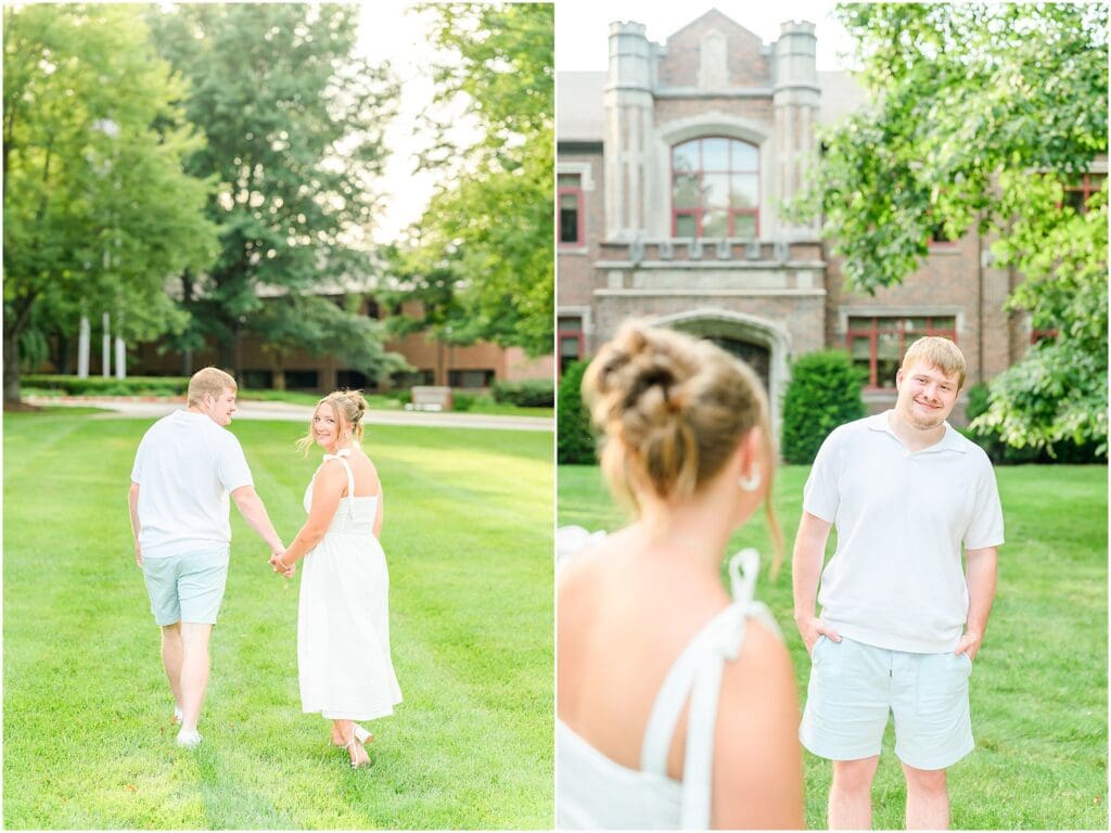 Rose-Hulman engagement photos in Terre Haute Indiana