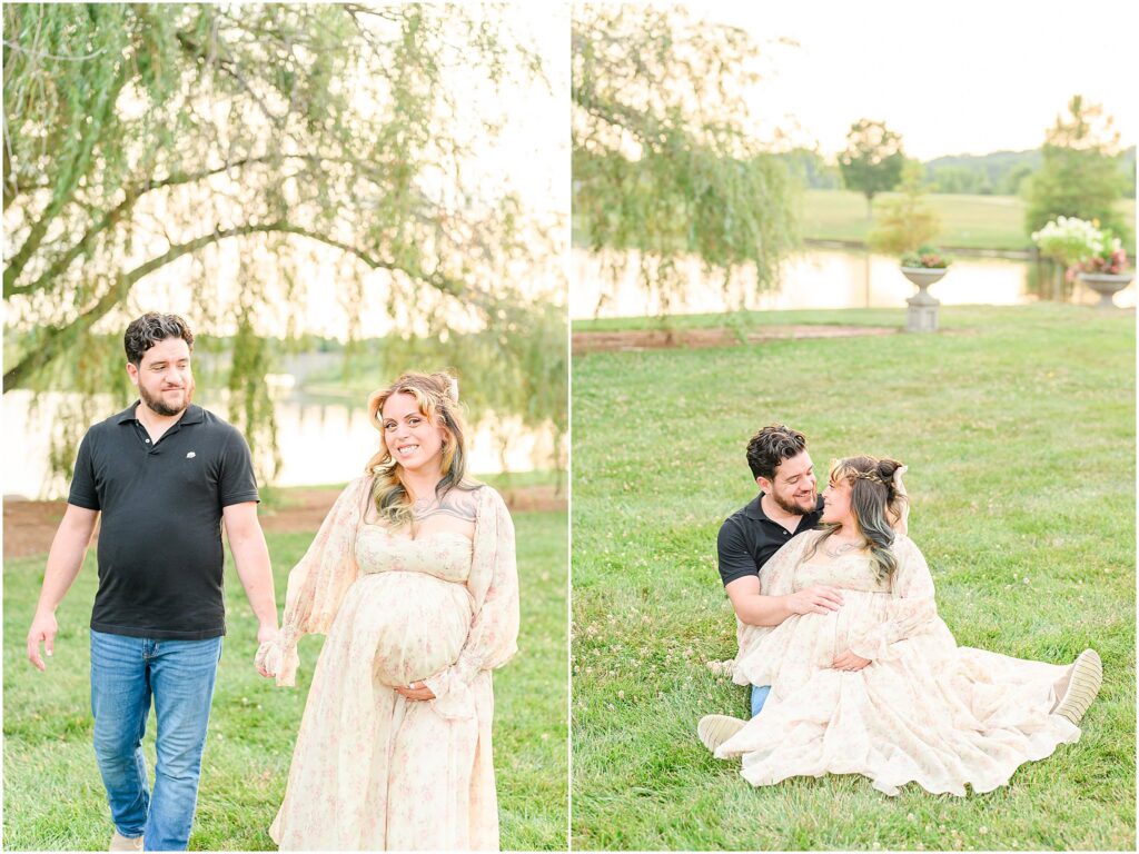 Family maternity session at Coxhall Gardens