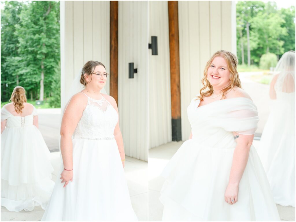 First Look Owl Ridge Wedding