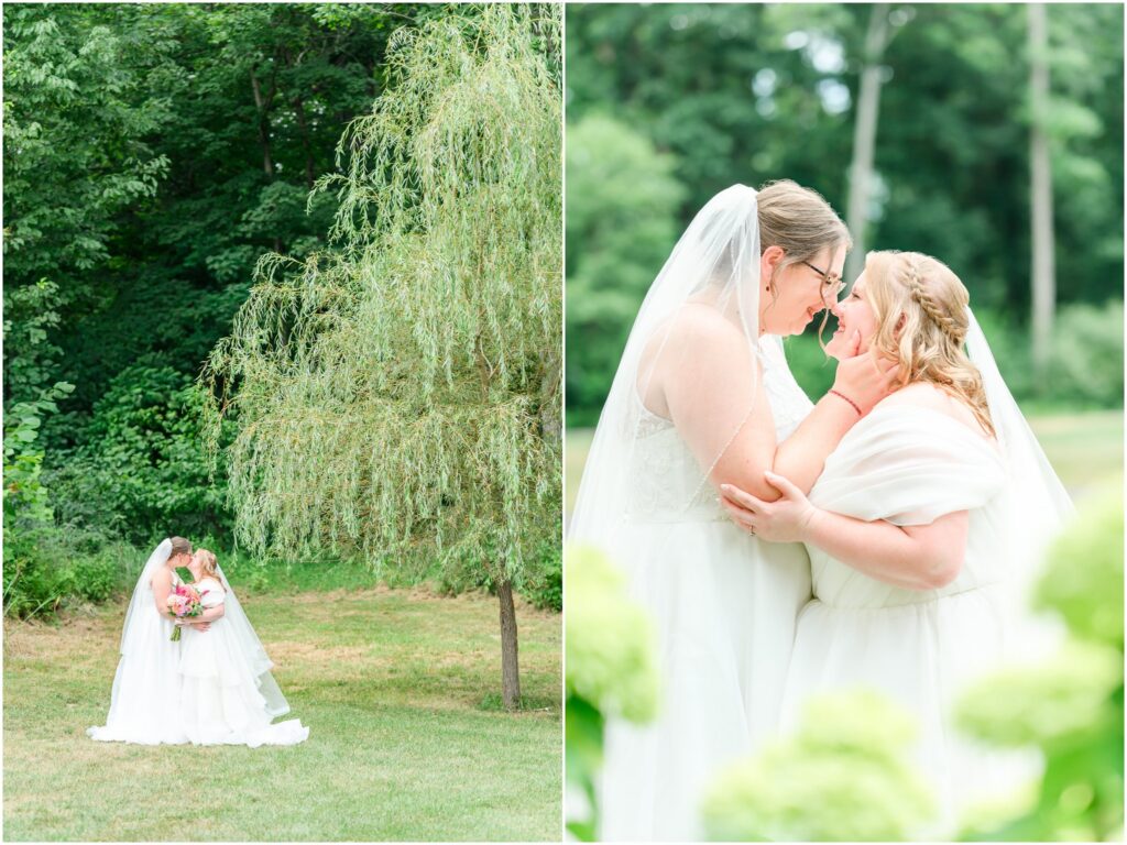 Lesbian wedding photos Owl Ridge Wedding