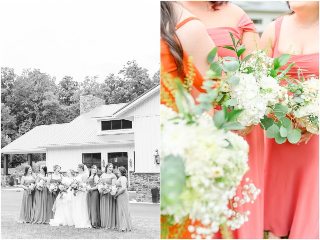 Wedding party photos Owl Ridge Wedding