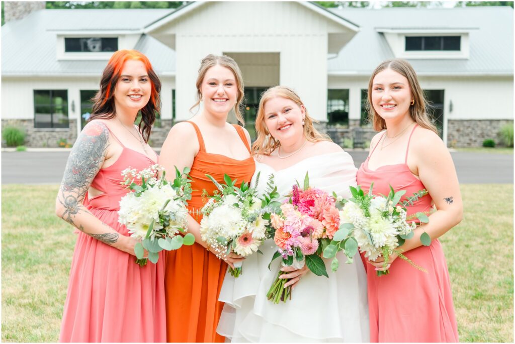 Wedding party photos Owl Ridge Wedding
