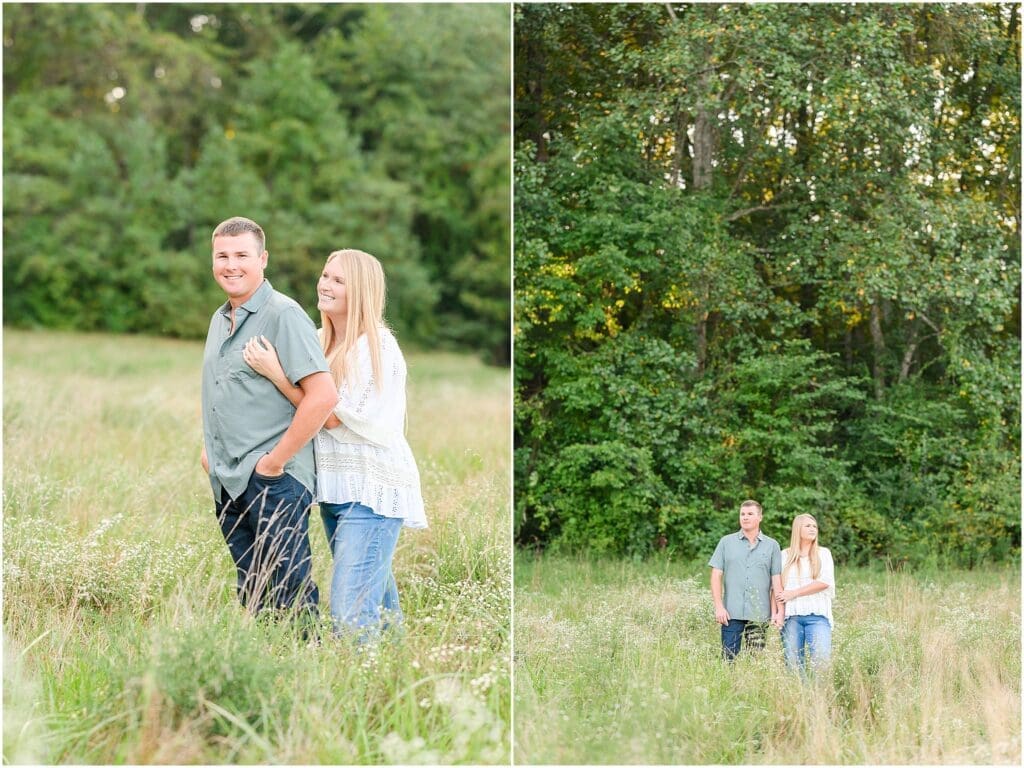 Fall engagement photos at Brown County State Park