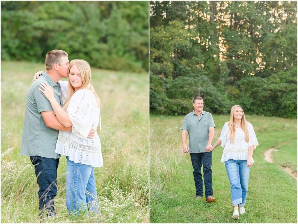 Fall engagement photos at Brown County State Park