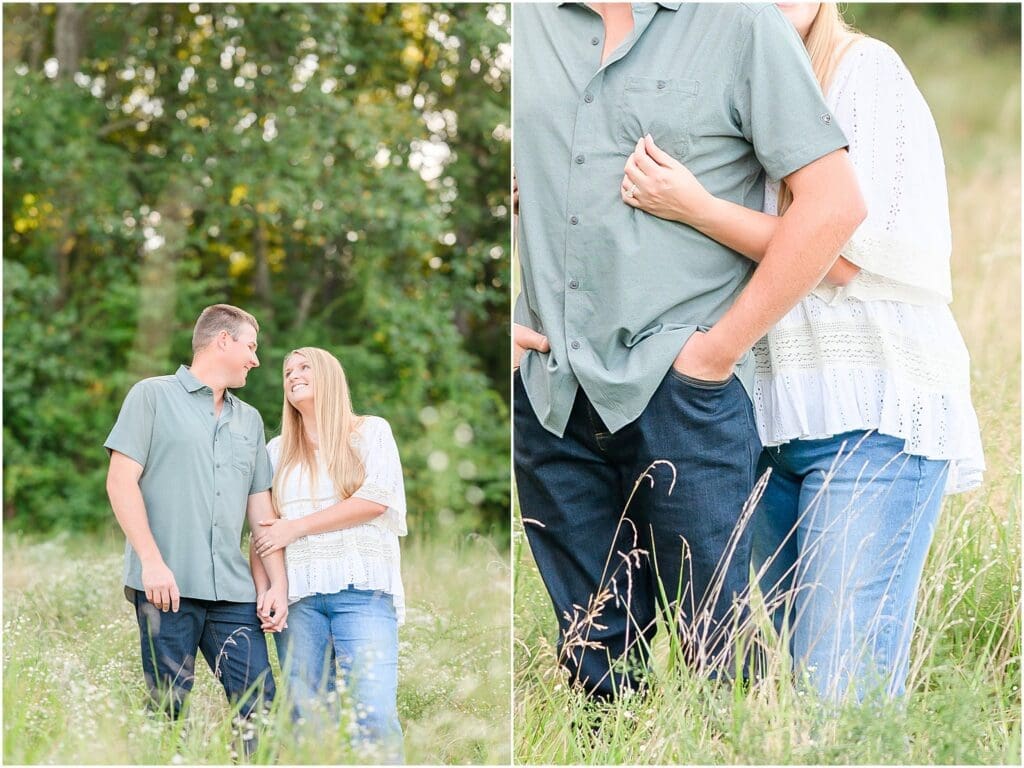Fall engagement photos at Brown County State Park